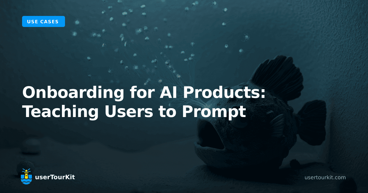 Onboarding for AI products: teaching users to prompt