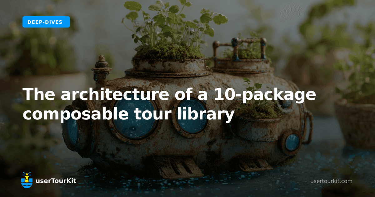 The architecture of a 10-package composable tour library