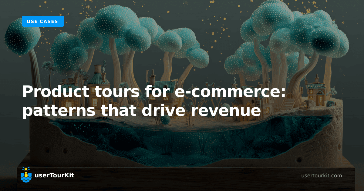 Product tours for e-commerce: patterns that drive revenue