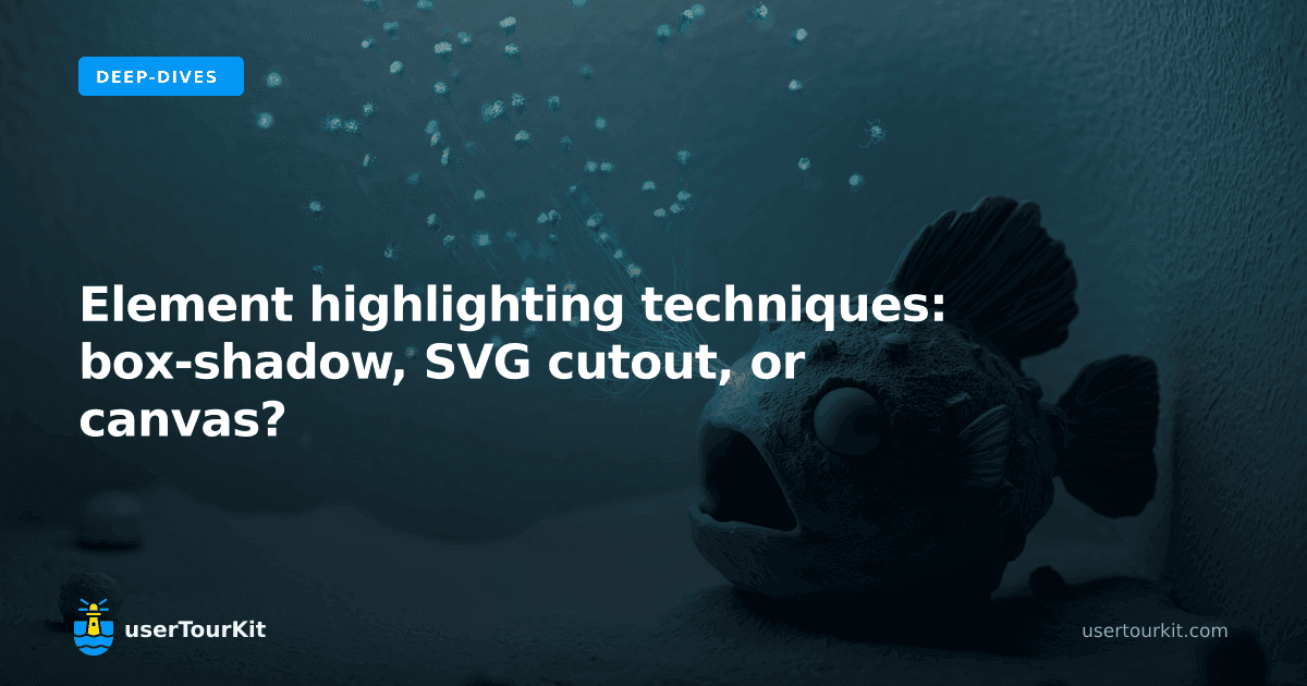 Element highlighting techniques: box-shadow, SVG cutout, or canvas?