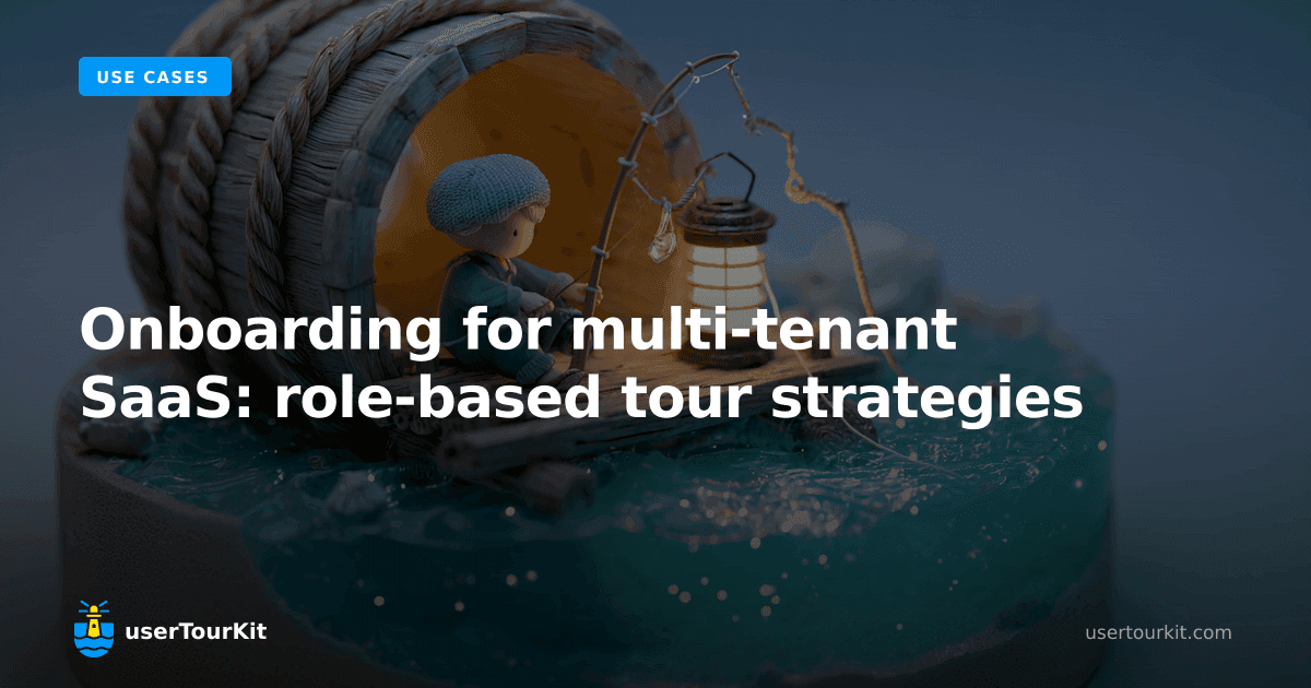 Onboarding for multi-tenant SaaS: role-based tour strategies