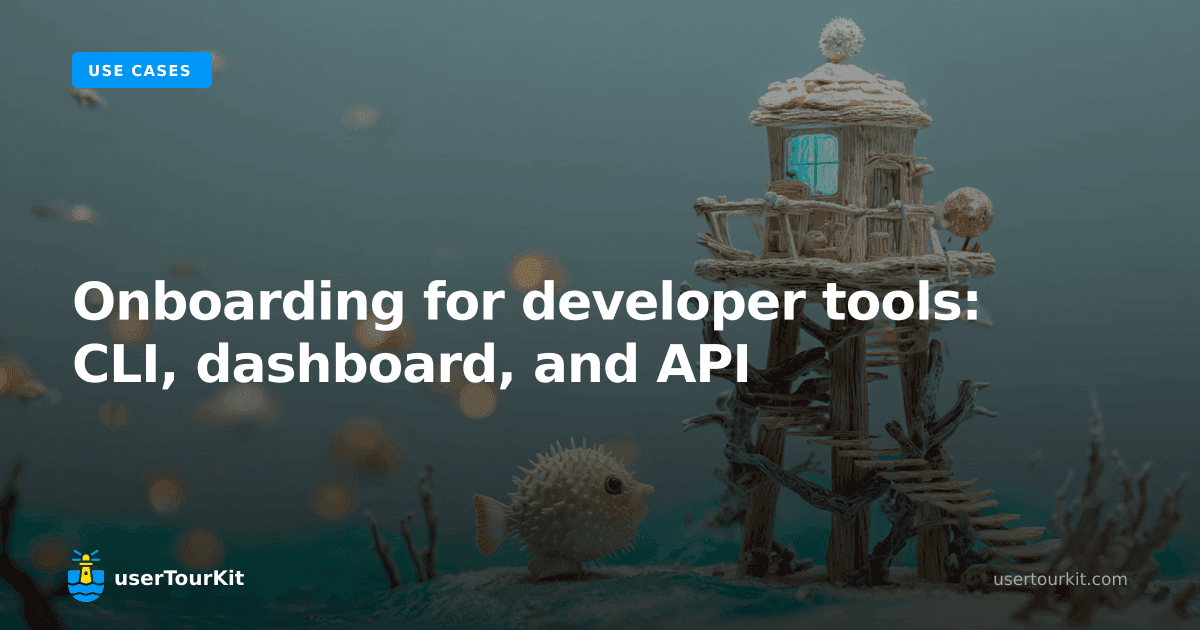 Onboarding for developer tools: CLI, dashboard, and API