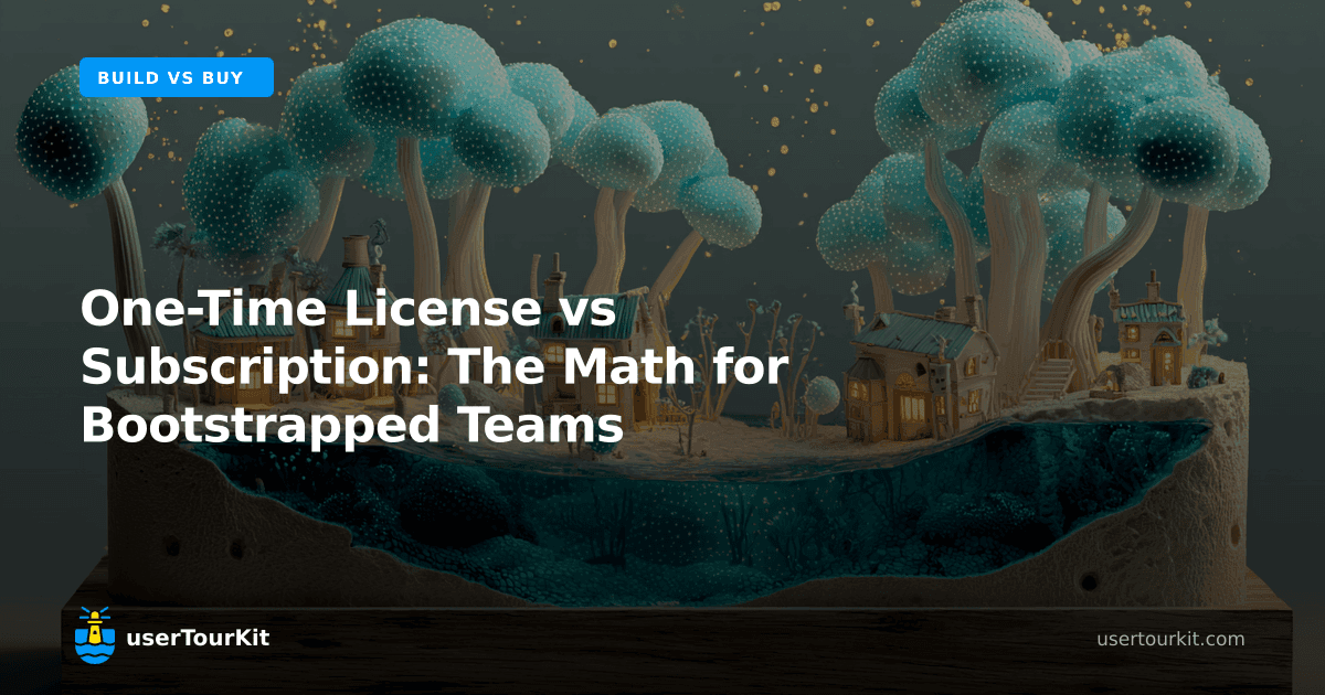 One-time license vs subscription: the math for bootstrapped teams
