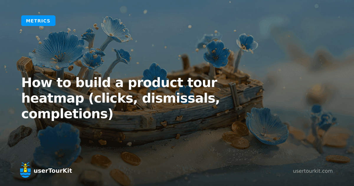 How to build a product tour heatmap (clicks, dismissals, completions)