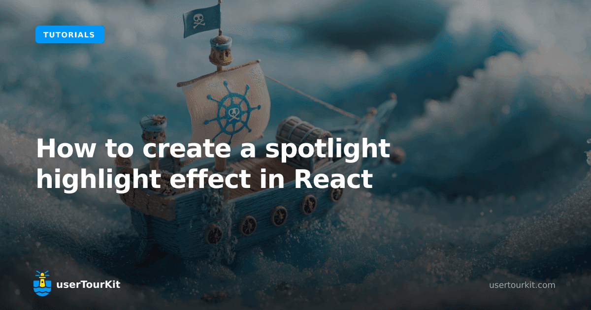 How to create a spotlight highlight effect in React