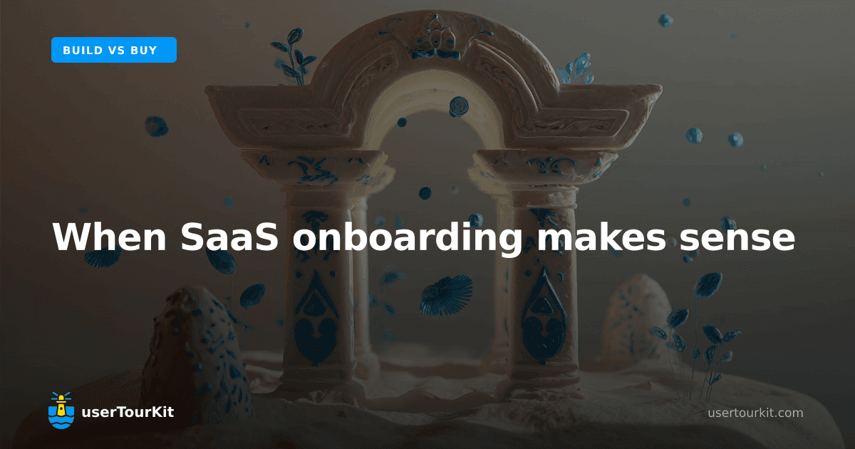 When SaaS onboarding makes sense (honest assessment from a library author)
