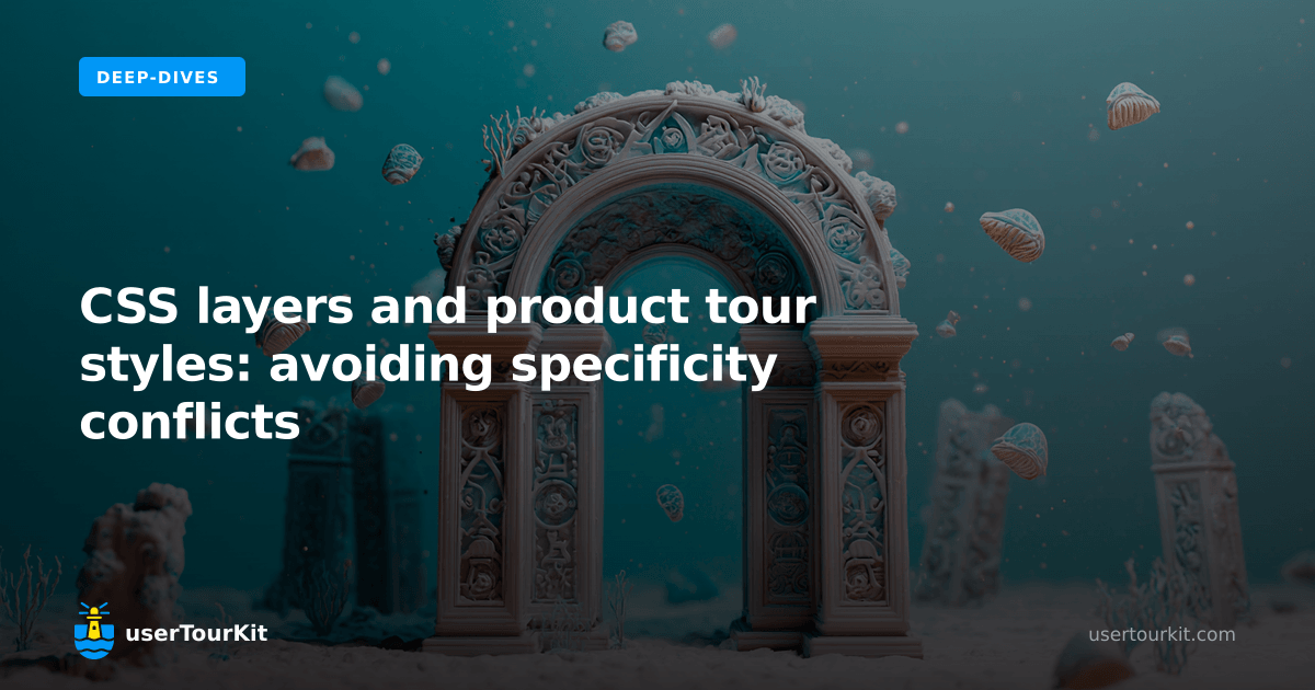 CSS layers and product tour styles: avoiding specificity con | userTourKit